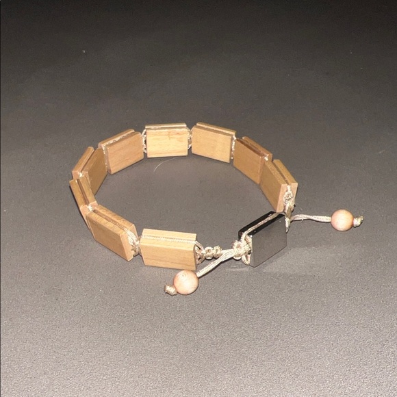 NWT Woodstone Men’s Oasis Maple Bracelet with Silver Accents - Picture 2 of 6